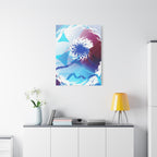 Geometry Portal Canvas Wall Art - Abstract Geometric Sci-Fi Decor