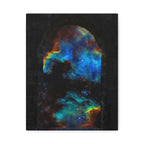 Stellar Castle Window Canvas Wall Art - Galaxy Cosmos Decor