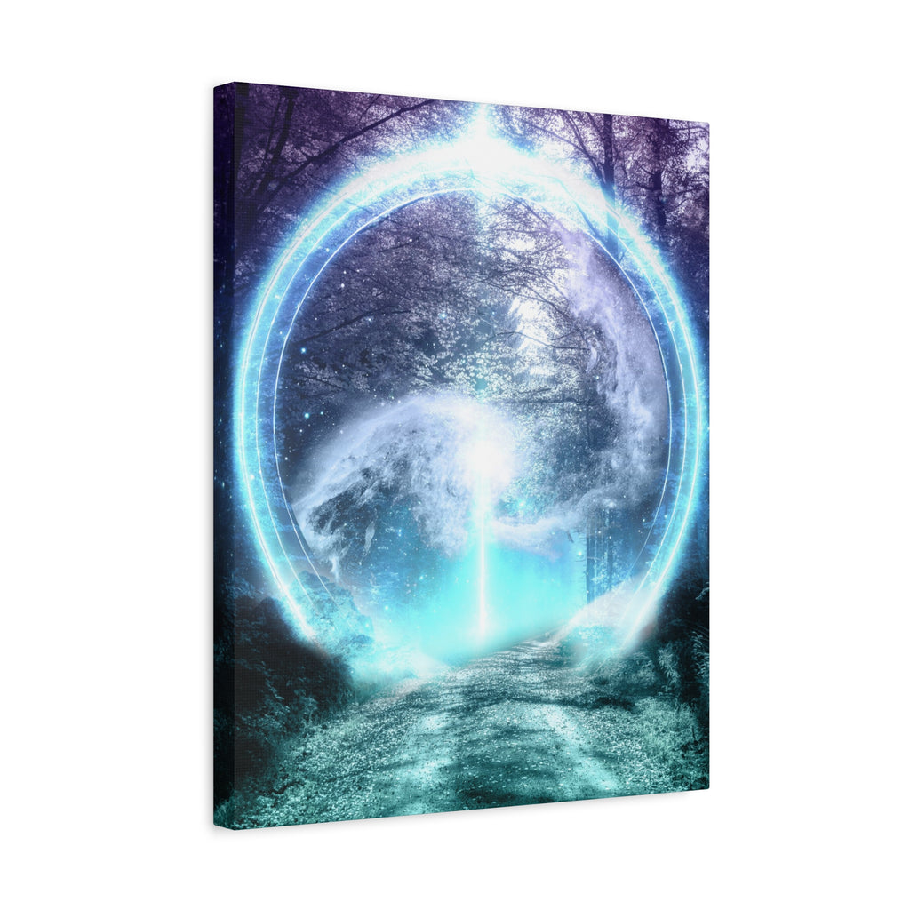 Lost Forest Magic Portal Canvas Wall Art - Mystical Fantasy Forest Decor