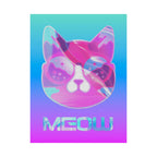 Lofi Cat Meow Poster - Retro Anime Aesthetic Art Print