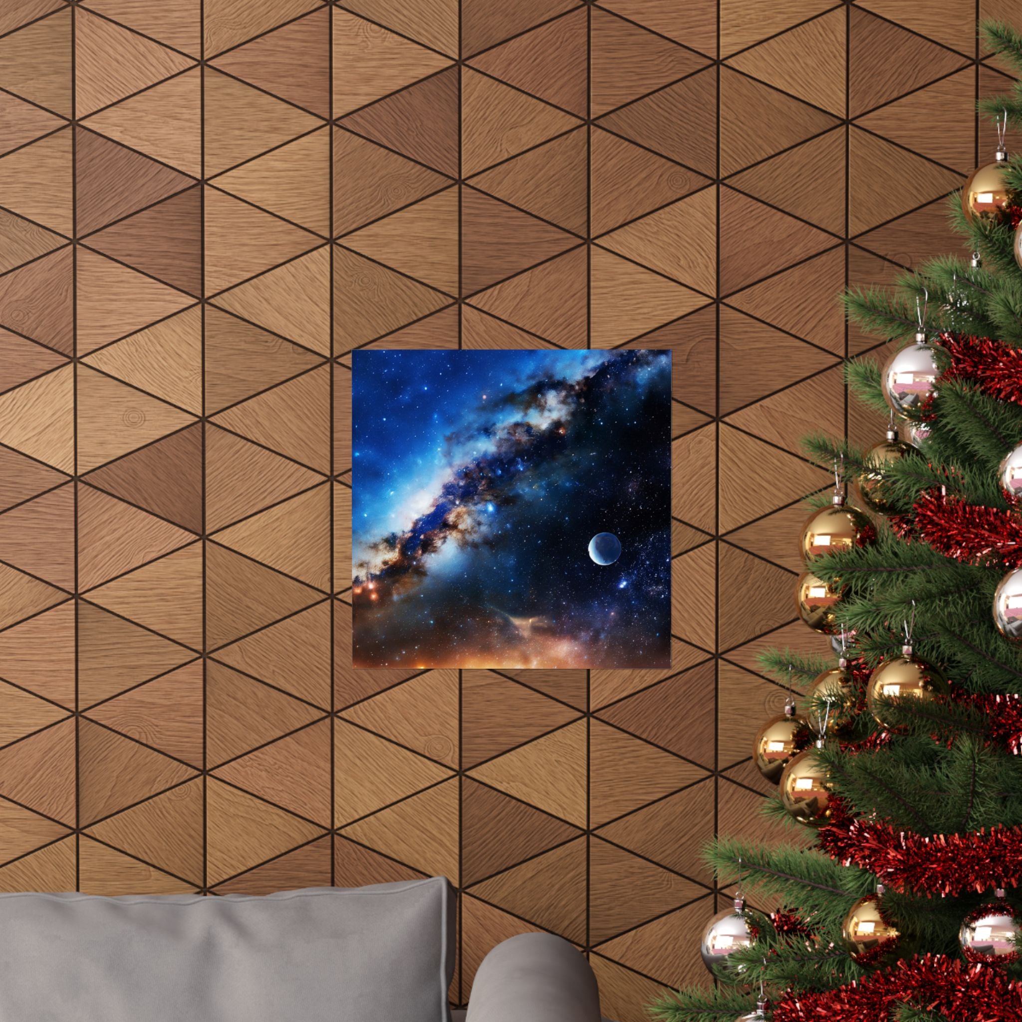 Stunning Space Sunrise Matte Vertical Poster - Vibrant Cosmic Art for Home Decor | Perfect Gift for Space Lovers