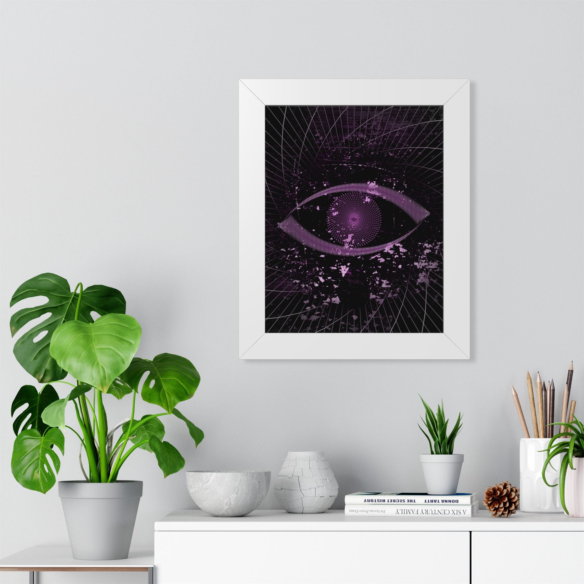 Eye of the Lost Framed Poster - Surreal Third-Eye Wall Art