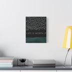 Life Is Worth It Canvas Wall Art - Abstract Symbolic Cyber Decor