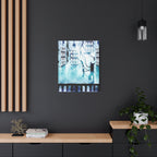 Memory Chamber Canvas Wall Art - Futuristic Sci-Fi Interior Decor