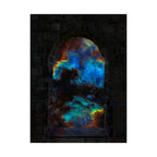 Stellar Castle Window Poster - Galaxy Cosmos Art Print