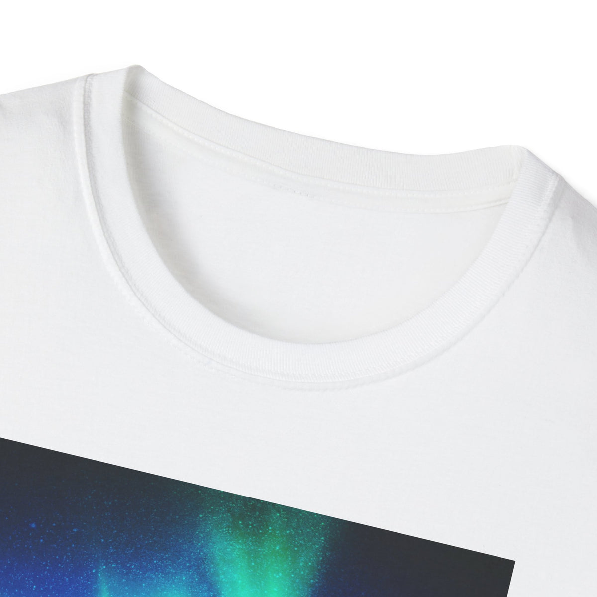 Starry Mountain Sky Graphic Tee - Aurora Borealis Shirt