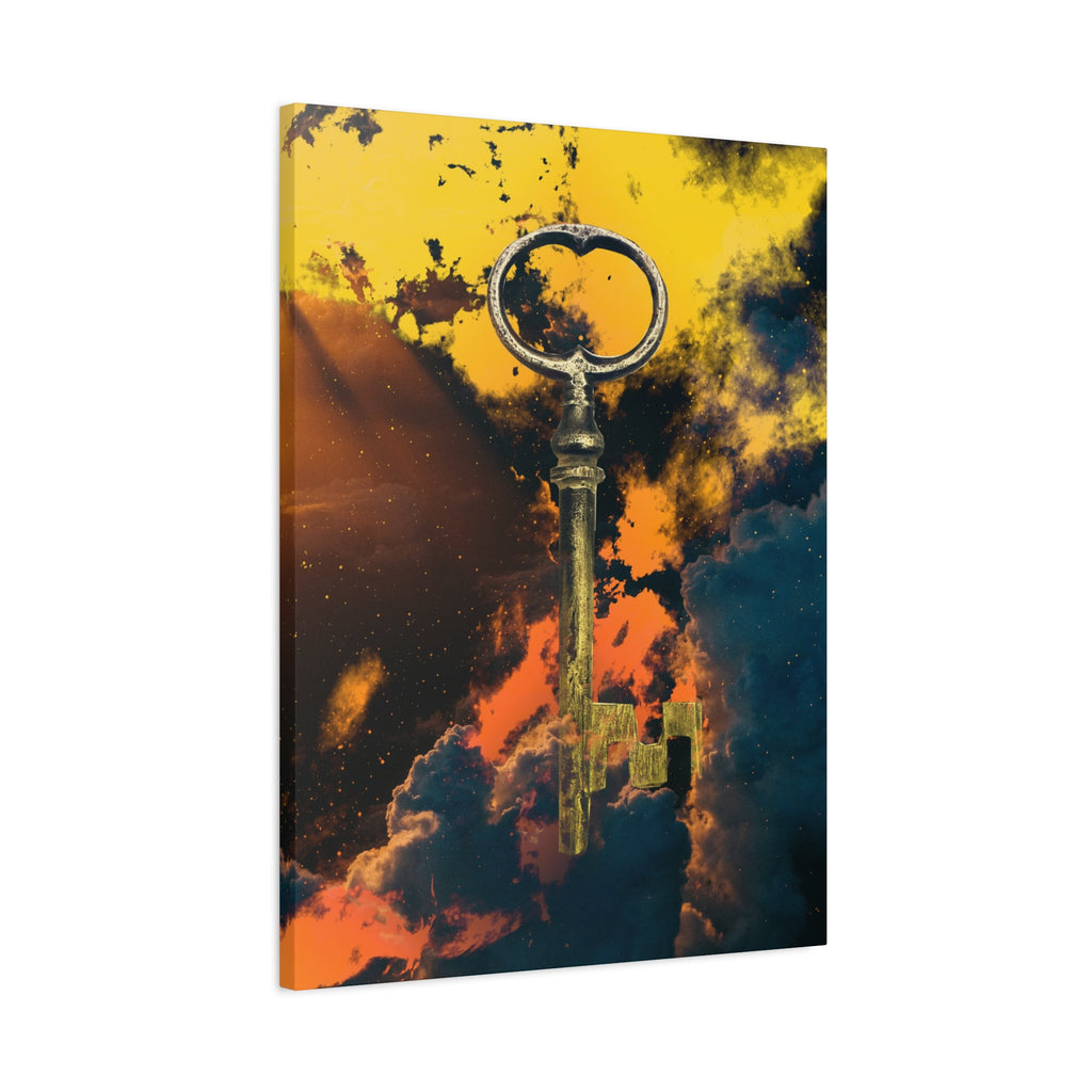 Key To The Kingdom Canvas Wall Art - Fantasy Mysterious Decor