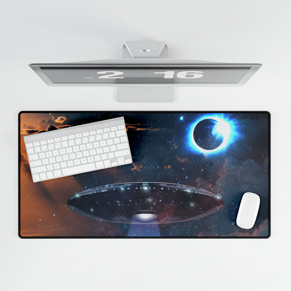 Space Ufo Desk Mat - Ufo Mouse Pad
