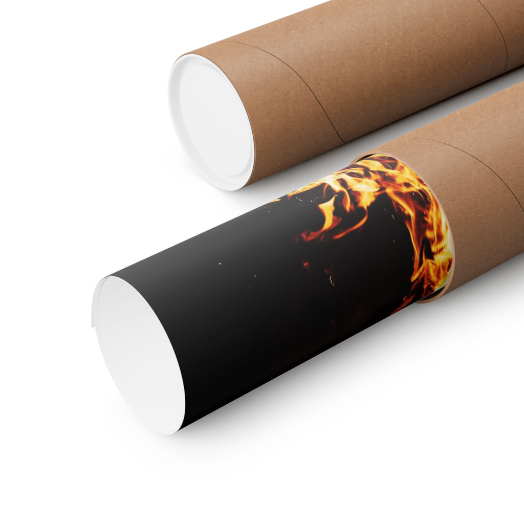 Phoenix Fire Poster Print - Mythical Fire Bird Art
