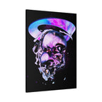 Melted Skeleton Skulls Canvas Wall Art - Gothic Cosmic Skull Decor