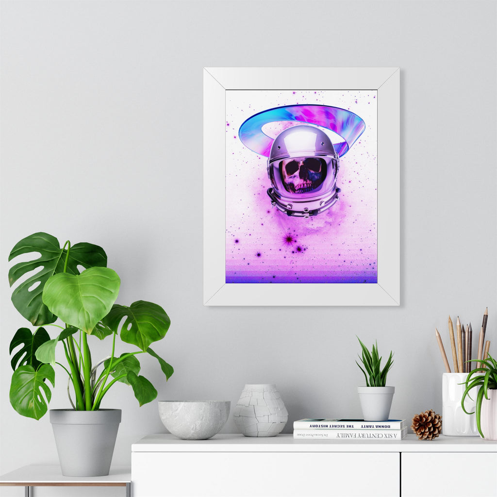 Astronaut Skeleton Skull Poster - Cosmic Space Skull Art