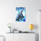 Robot Man Canvas Wall Art - Cyberpunk Android Dystopian Decor