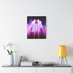 The City of Lights Vibrant Cityscape Canvas Art | Modern Neon Urban Skyline Wall Decor