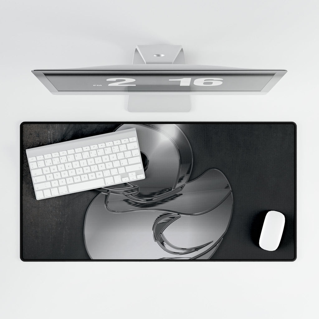 Liquid Chrome Rubber Duck Desk Mat - Hyper Sonic Mouse Pad