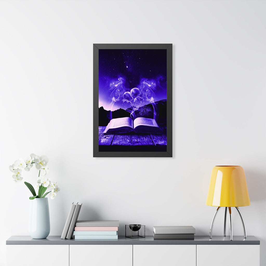 Magic Book Love Spell Framed Poster - Witchy Fantasy Wall Art