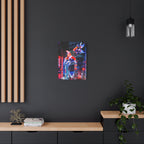 Japanese City Punk FX.2 Canvas Wall Art - Neon Japan Cyberpunk Street