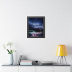 Space Landscape Framed Poster - Cosmic Galaxy Wall Art