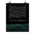 Life Is Worth It Poster - Modern Symbolic Art Print