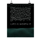Life Is Worth It Poster - Modern Symbolic Art Print