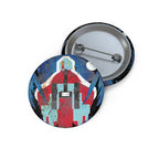Scratch Abstract Pin - Grunge Texture Art Button