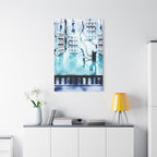 Memory Chamber Canvas Wall Art - Futuristic Sci-Fi Interior Decor