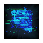 Vibrant Data Cube Matte Vertical Poster - Stunning Digital Art for Home Decor