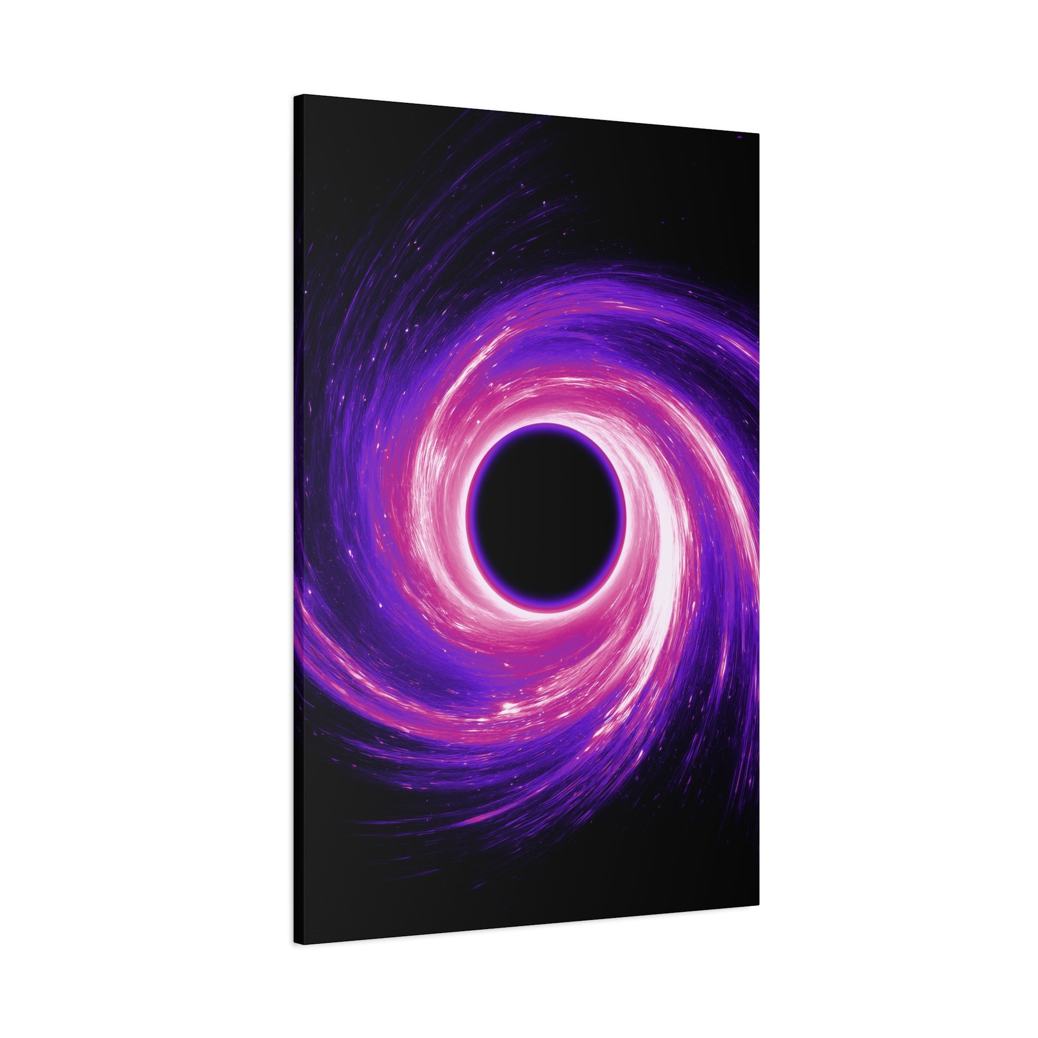 Neon Wave Horizon Canvas Wall Art - Retro 80s Cyberpunk Sunset