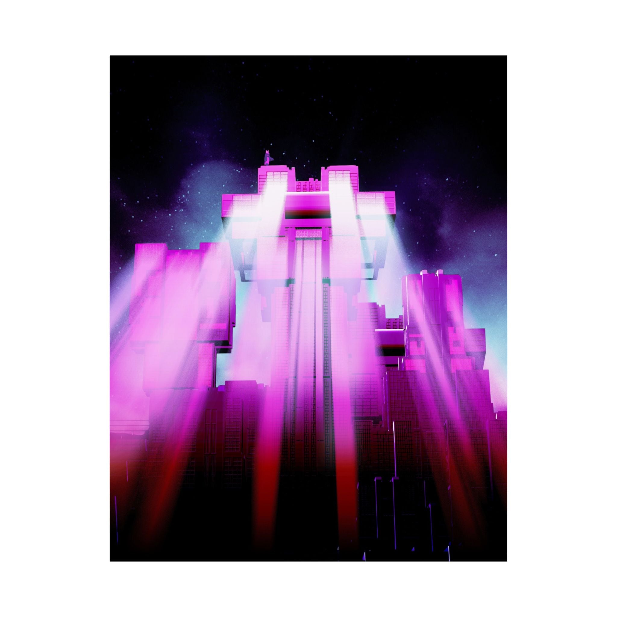 The City of Lights Matte Poster Print
