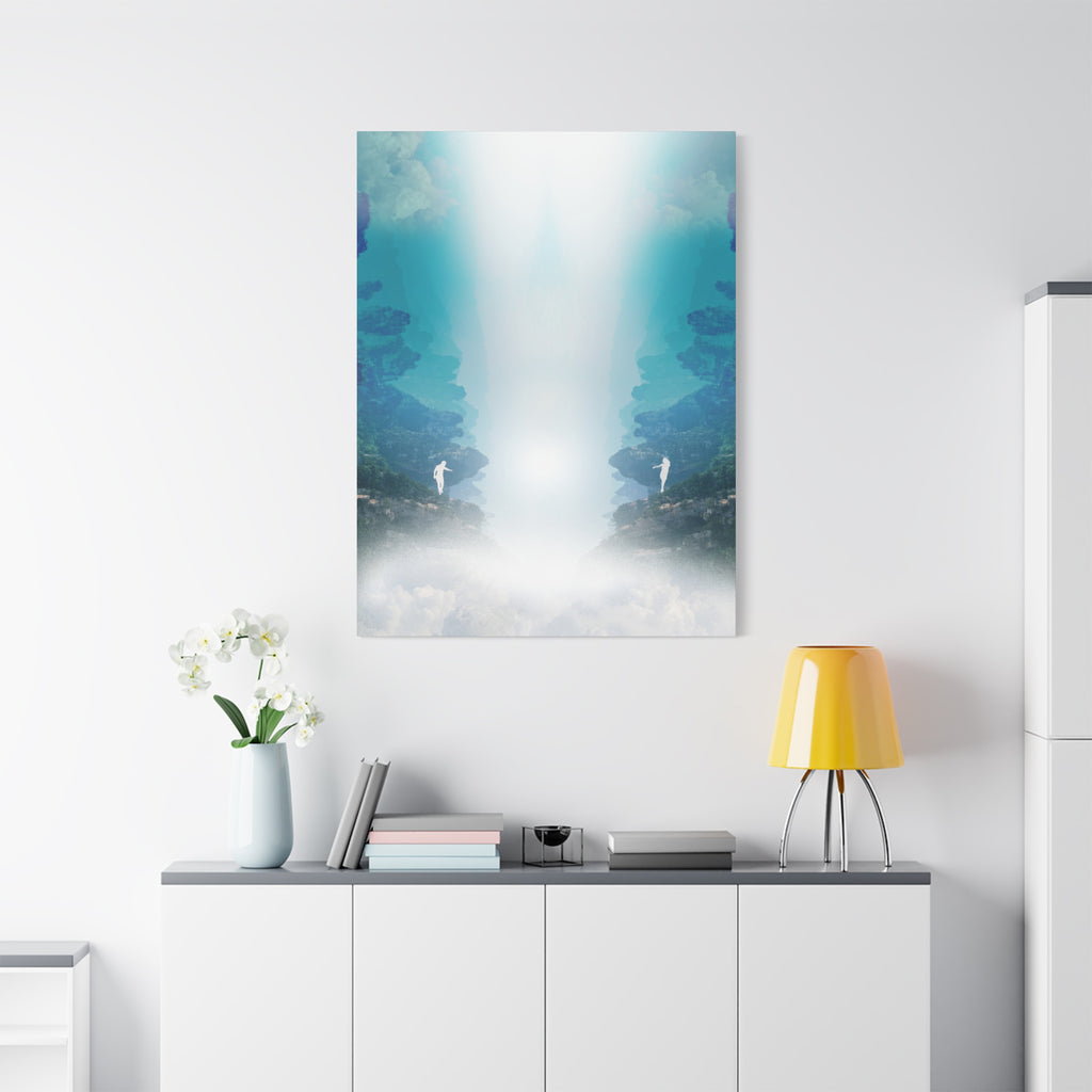 Lost Lovers Canvas Wall Art - Couple Surreal Landscape Decor