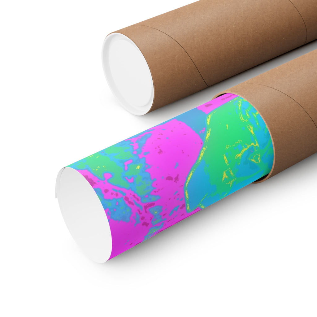 Melted Zone Poster - Surreal Melting Abstract Art Print