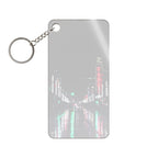 Cyberpunk Slick Street Keychain - Neon Alley Acrylic Charm