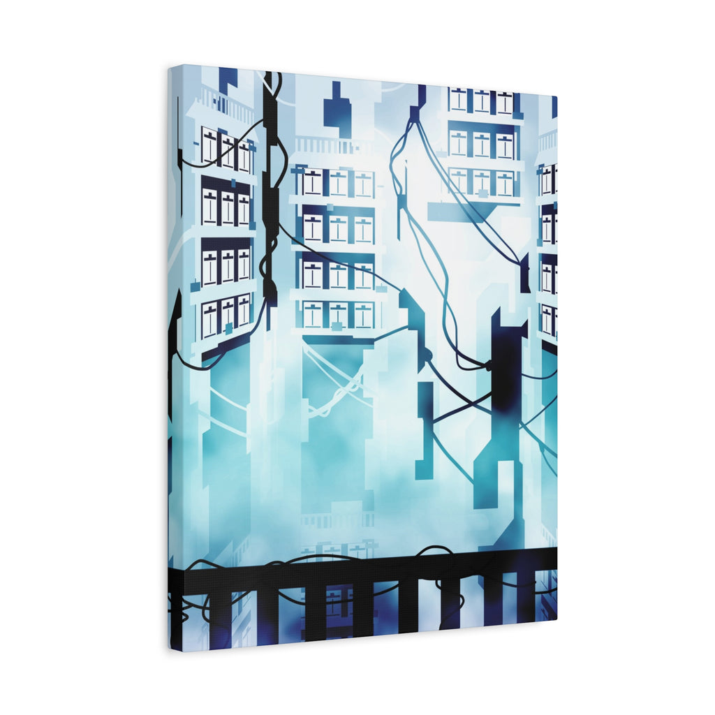 Memory Chamber Canvas Wall Art - Futuristic Sci-Fi Interior Decor