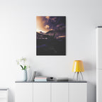 Baby Winged Dragon Canvas Wall Art - Fantasy Creature Decor