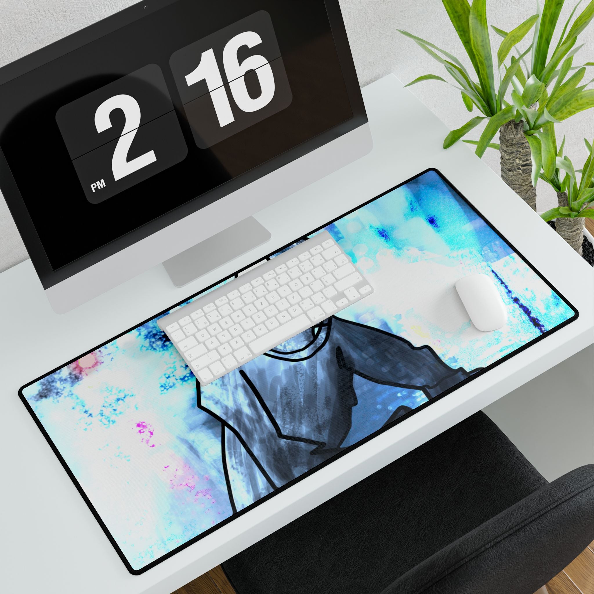 Robot Man Desk Mat - Futuristic Android Mouse Pad