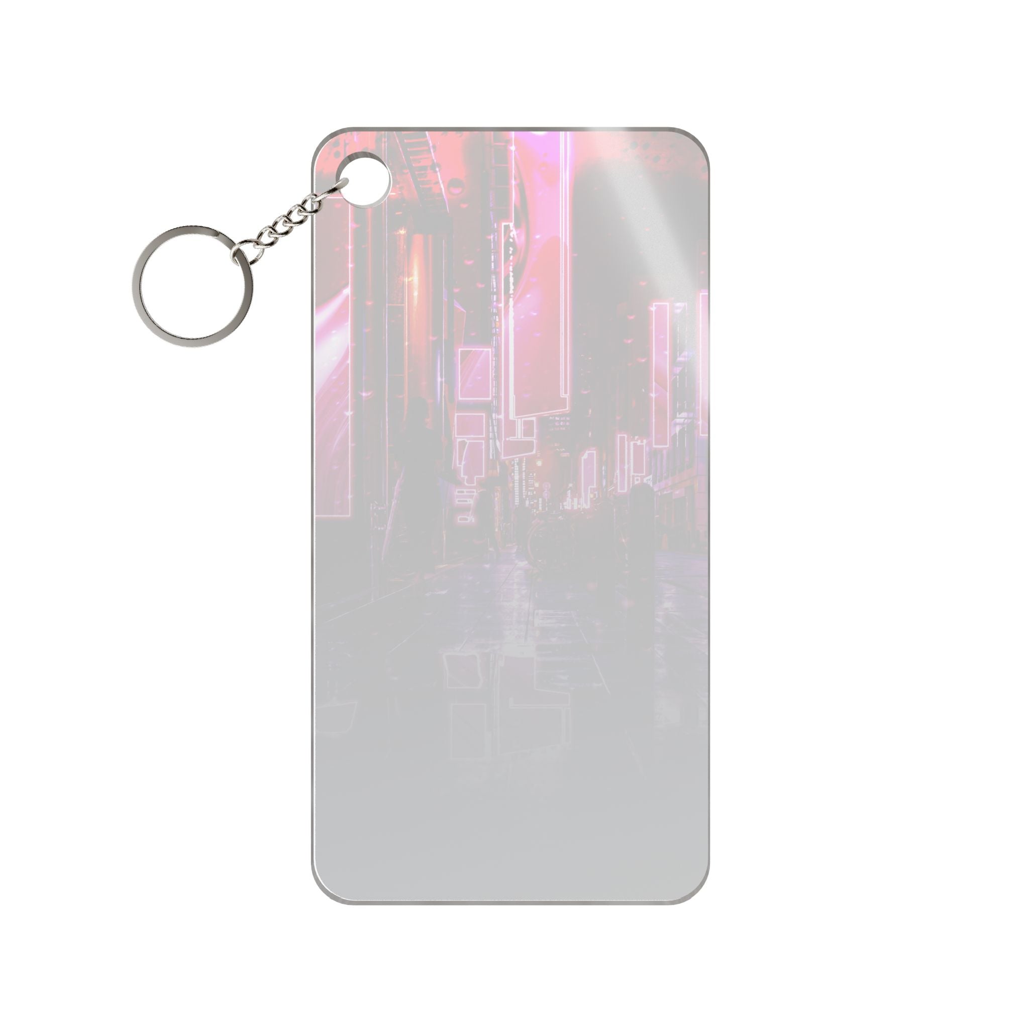 Japanese City Punk FX.3 Keychain - Neon Night Acrylic Charm