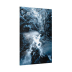 Frozen Forest Canvas Wall Art - Winter Wonderland Nature Decor