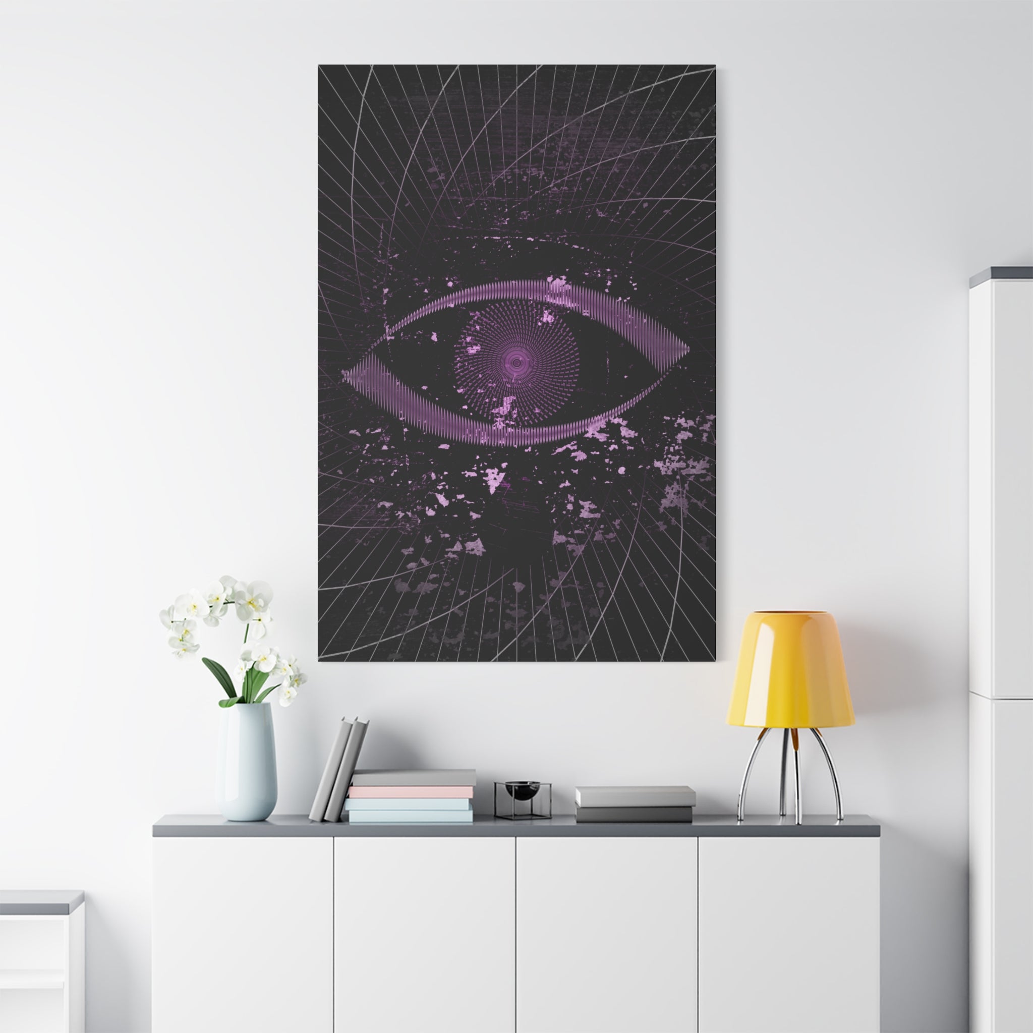 Eye of the Lost Cosmic Canvas Art - Mystical Third-Eye Galaxy Decor