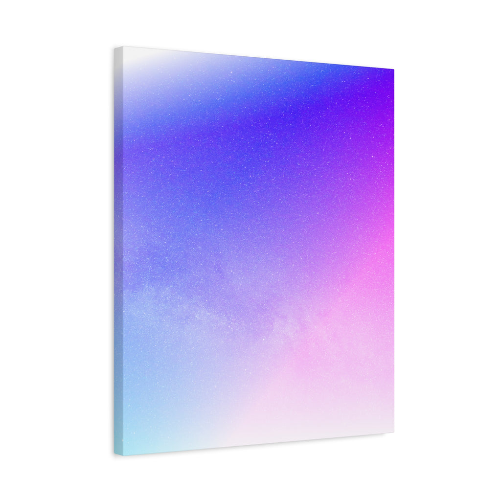 Starfield Space Galaxy Canvas Wall Art - Cosmic Purple Decor