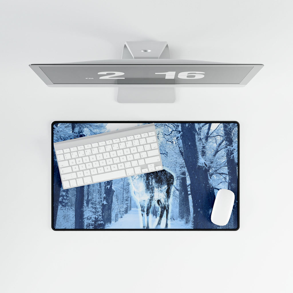 Cosmic Deer Mouse Pad - Celestial Wildlife Desk Mat