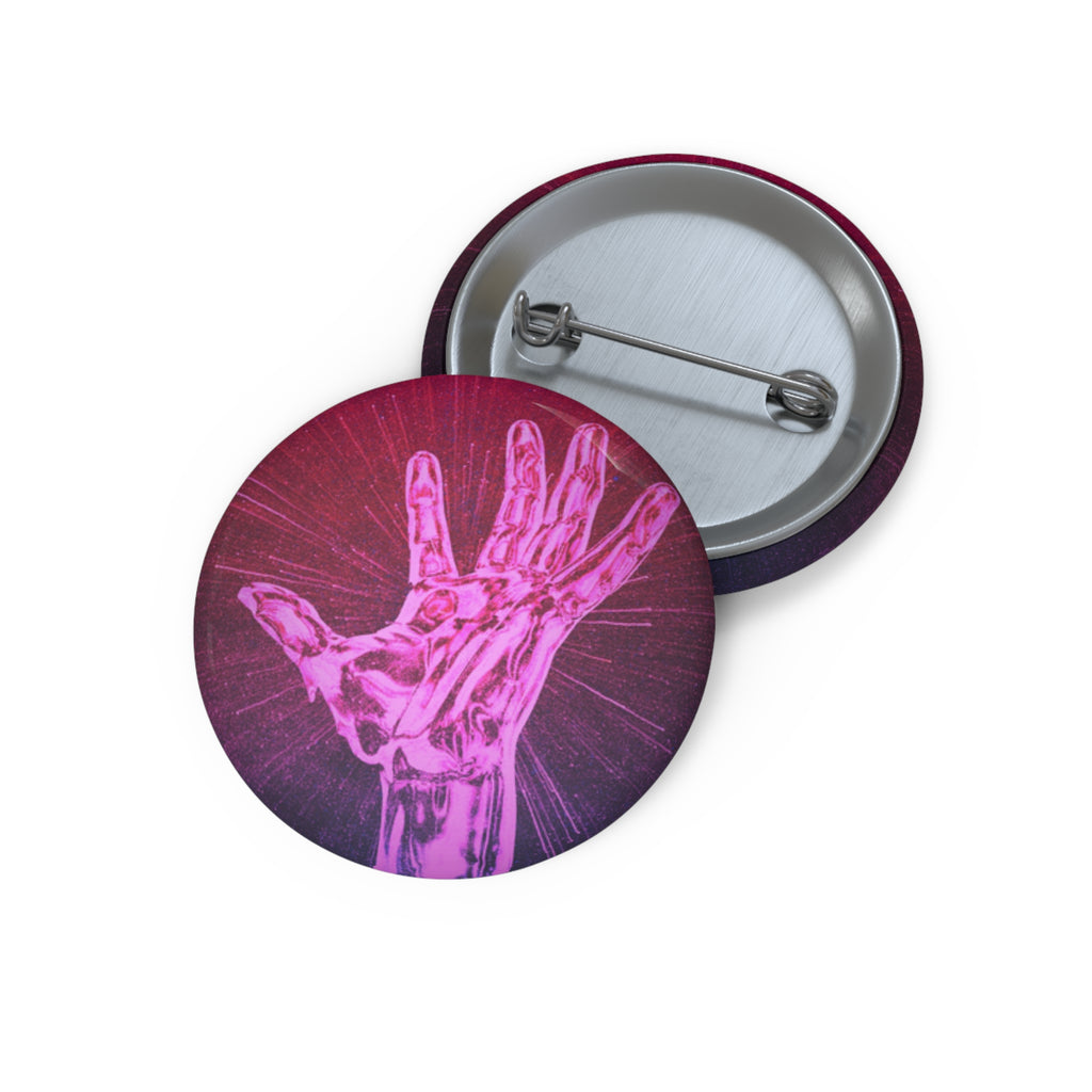 Hand of the Stars Pin - Celestial Space Art Button