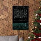 Life Is Worth It Poster - Modern Symbolic Art Print