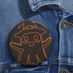 Cute Ghost Pin - Spooky Halloween Art Button