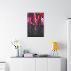 Japanese City Punk FX.3 Canvas Wall Art - Cyberpunk Tokyo Street Decor