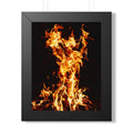 Phoenix Fire Framed Poster - Mythical Fire Bird Wall Art