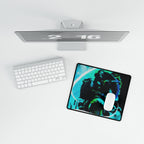 Grunge Space Man Mouse Pad - Splatter Astronaut Desk Mat