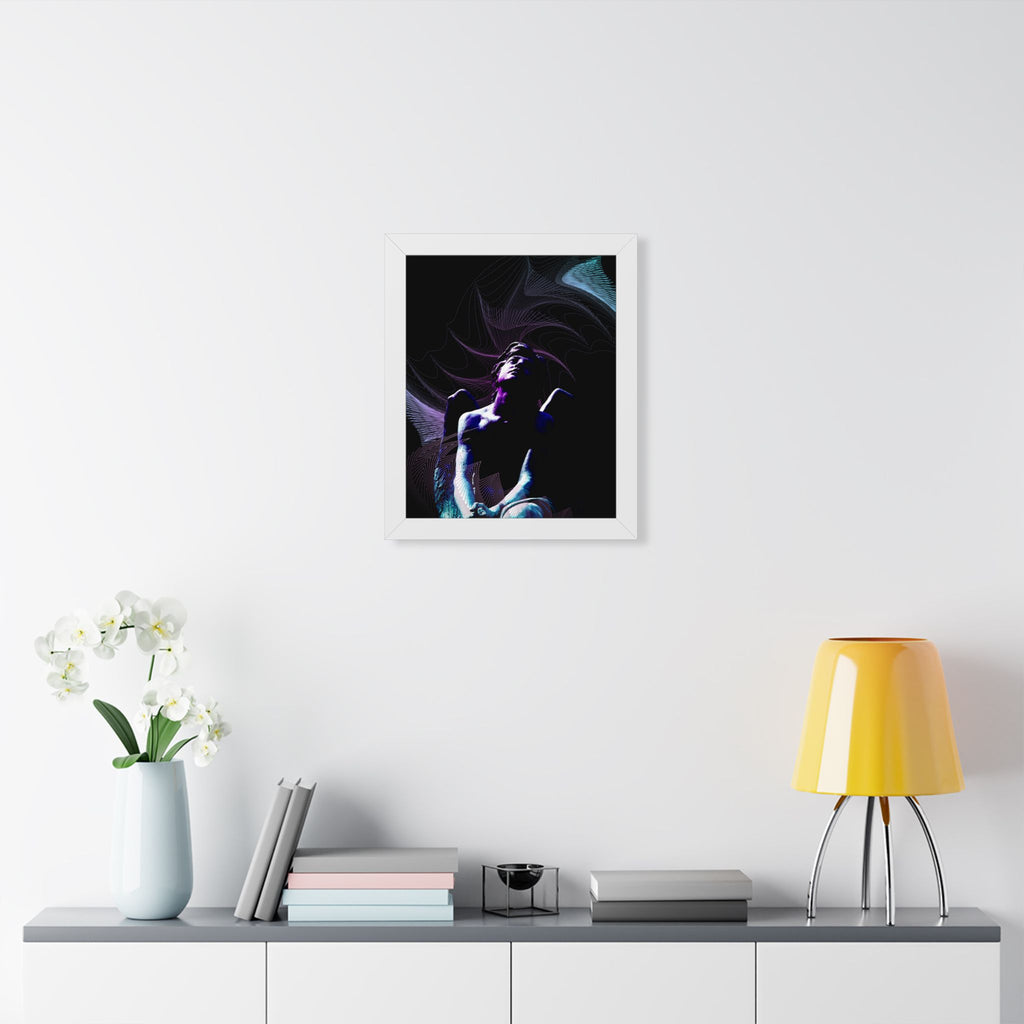 Skybound Framed Poster - Surreal Dreamy Cloudscape Wall Art