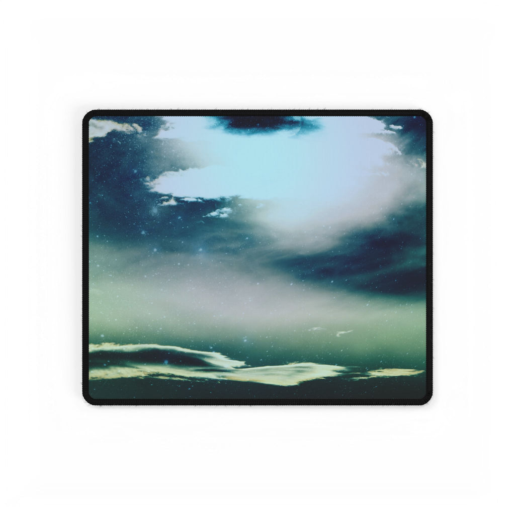 Sunset Space Mountains Retro Vaporwave Peaks Desk Mat Mousepad