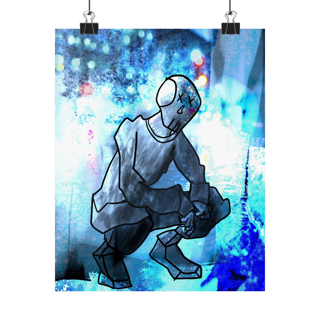 Robot Man Poster - Cyberpunk Android Art Print
