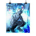 Robot Man Poster - Cyberpunk Android Art Print