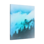 Blue Mountain Fog Canvas Art - Tranquil Blue Ridge Decor